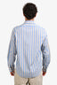 Gucci Blue/Beige Cotton Striped Button-Up Dress Shirt Size 41 Mens