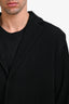 Homme Plissé Issey Miyake Black Pleated Blazer Size 3 Mens