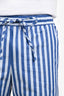 Marni Blue/White Striped Cotton Wide Leg Pants Size 42 Mens