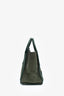 Celine Green Suede/Leather Micro Luggage Tote Bag