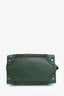 Celine Green Suede/Leather Micro Luggage Tote Bag