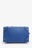 Celine Blue Smooth Calfskin Mini Luggage Tote