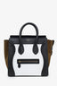 Celine Tricolour Leather/Suede Mini Luggage Tote