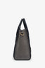 Celine Navy/Green Leather Nano Luggage Bag With Strap