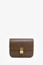 Celine Brown Leather Medium Box Crossbody Bag