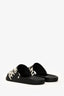 Versace Jeans Couture Black Rubber Logo Slides Size 37