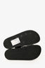 Versace Jeans Couture Black Rubber Logo Slides Size 37