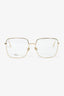 Christian Dior Silver Wire Frame Oversized Glasses