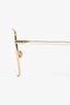 Christian Dior Silver Wire Frame Oversized Glasses