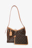 Louis Vuitton Monogram Carryall PM Bucket Bag With Pouch