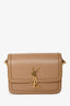 Saint Laurent Brown Leather Small Solferino Crossbody Bag