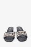 Christian Dior Navy D-way Heeled Slides Size 35