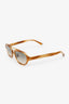 Brunello Cucinelli Tortoiseshell Frame Intarsia Rays Acetate Sunglasses