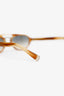 Brunello Cucinelli Tortoiseshell Frame Intarsia Rays Acetate Sunglasses