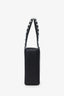 Amina Muaddi Black Leather Rhinestone Embellished 'Gilda' Mini Top Handle Bag