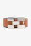 Hermès Gold/Blue Leather Reversible Karma Belt Size 32mm