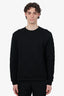 Louis Vuitton Black LV Striped Paneled Embossed Sweatshirt Size L Mens