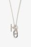 Hermès Chaine D'Ancre Pendant Silver Necklace