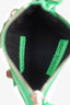 Balenciaga Green Leather Le Cagole Zip Card Holder