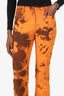 Proenza Schouler Orange Tie-dye Flared Jeans Size 4