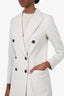 Reiss Light Grey Twill Coat Size 4