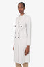 Reiss Light Grey Twill Coat Size 4