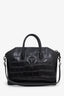 Givenchy Black Embossed Medium Antigona Top Handle Bag With Strap