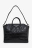 Givenchy Black Embossed Medium Antigona Top Handle Bag With Strap