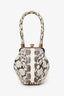 Gabriela Hearst Ivory Taupe Python Leather Nina Handle Bag