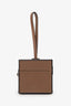 Moynat Brown Leather Mini Vanity Box Bag