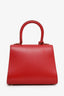 Delvaux Red Box Calf Leather Mini Brilliant With Strap