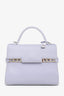 Delvaux Lavender Leather Mini Tempete With Strap