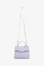 Delvaux Lavender Leather Mini Tempete With Strap