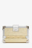 Louis Vuitton Gold/Silver Metallic Epi Leather 'Petit Malle' With Strap