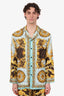 Fendace Blue/Gold Silk Baroque Pyjama Top Size 3 Mens