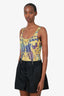 Fendace Gold/Multicolour Baroque Print One-Piece Swimsuit Size 4