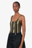 Versace Black/Gold Medusa Print One-Piece Swimsuit Size 3