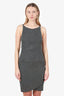 Pre-Loved Chanel™ Black/Silver Tweed Sleeveless Midi Length Dress Size 38