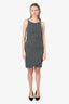 Pre-Loved Chanel™ Black/Silver Tweed Sleeveless Midi Length Dress Size 38