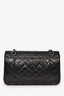 Pre-Loved Chanel™ 2008/09 Black Quilted Lambskin Medium Double Flap