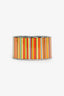 Hermès Multicolour Enamel Carioca Stripes Wide Bangle