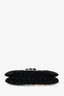 Gucci Black/White Lizard/Velvet Leather Dragon Head Shoulder Bag