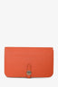 Hermès Orange Togo Leather Dogan Wallet