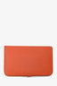 Hermès Orange Togo Leather Dogan Wallet