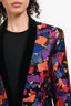 Balmain Black/Multicolour Pattern Blazer Size 40