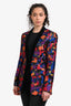 Balmain Black/Multicolour Pattern Blazer Size 40