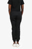 Pinko Black Crystal Embellished Lace Detail Jogger Size M