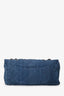 Pre-loved Chanel™ 2011 Blue Python Leather Jumbo Flap Shoulder Bag