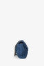Pre-loved Chanel™ 2011 Blue Python Leather Jumbo Flap Shoulder Bag