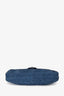 Pre-loved Chanel™ 2011 Blue Python Leather Jumbo Flap Shoulder Bag